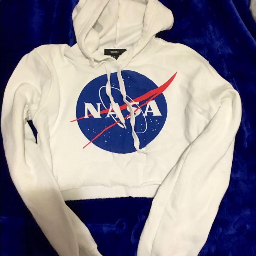Forever21 nasa cropped sweater